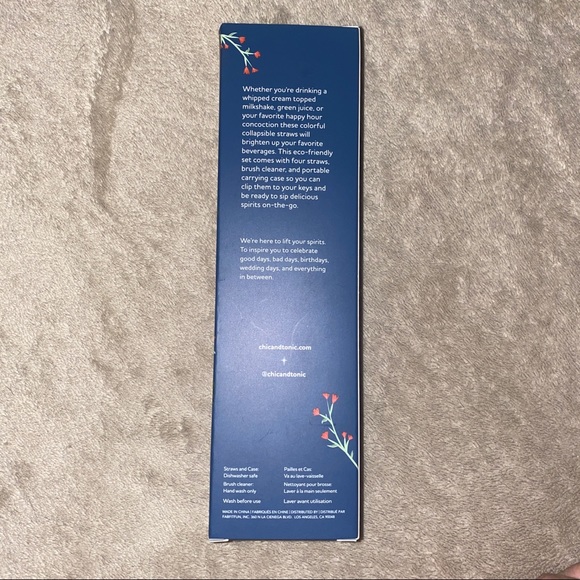 Chic and Tonic Silicone Straws - Picture 4 of 4